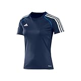 adidas Damen Trainingsshirt T12 CC Short Sleeve Tee T-Shirt, Navyblau/Weiß, 36 *