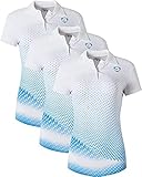 jeansian 3 Packs Damen Sport Poloshirt Polo Tee Shirt Tshirt T-Shirt Kurzarm... *
